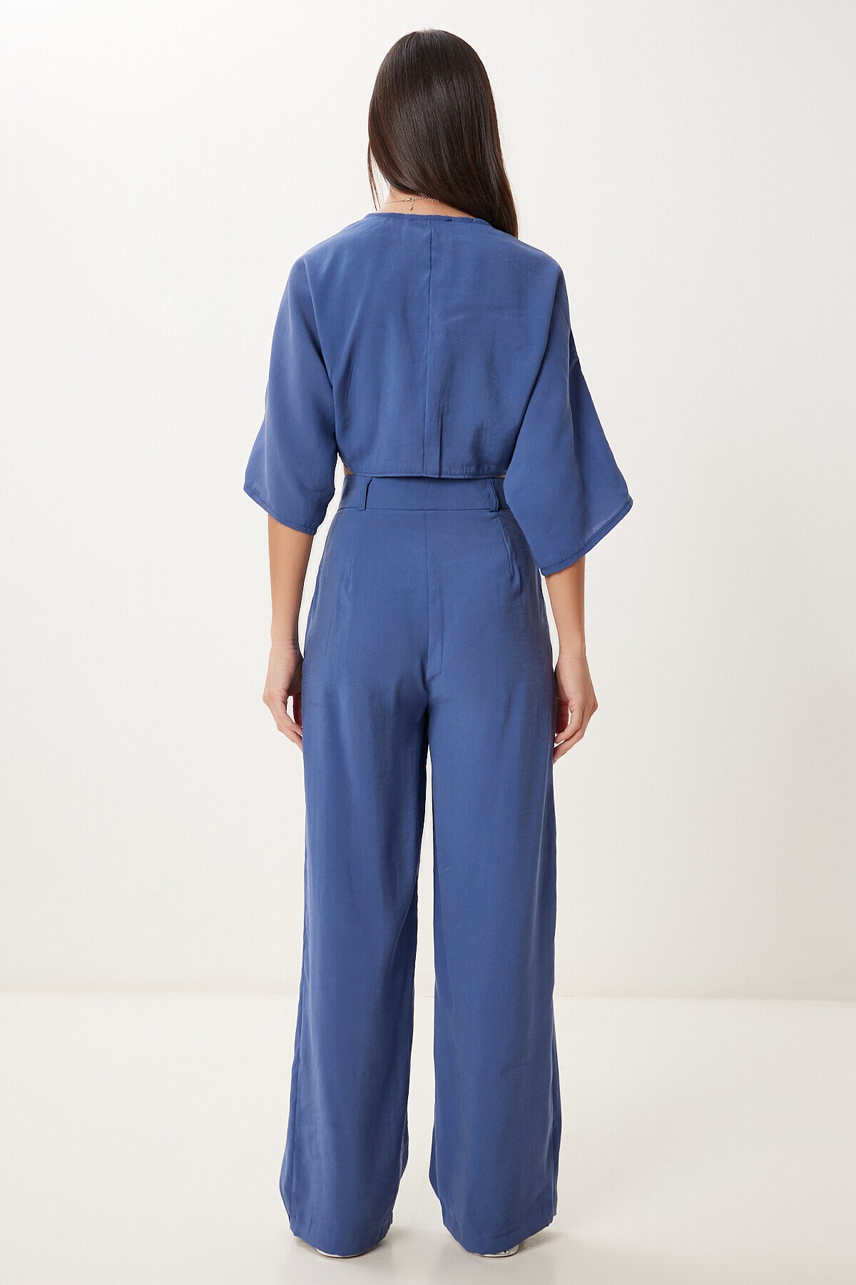 Modal Bluz Pantolon Takım İNDİGO MAVİ HBV0008