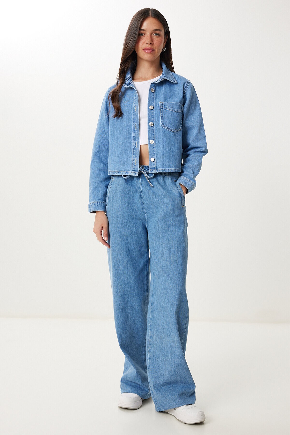 Denim Ceket Pantolon Takım AÇIK MAVİ LAC0003