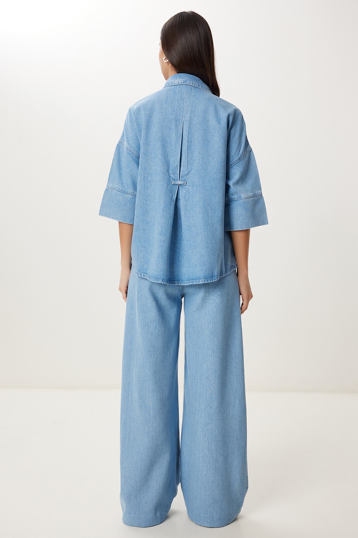 Denim Gömlek Pantolon Takım AÇIK MAVİ LAC0004