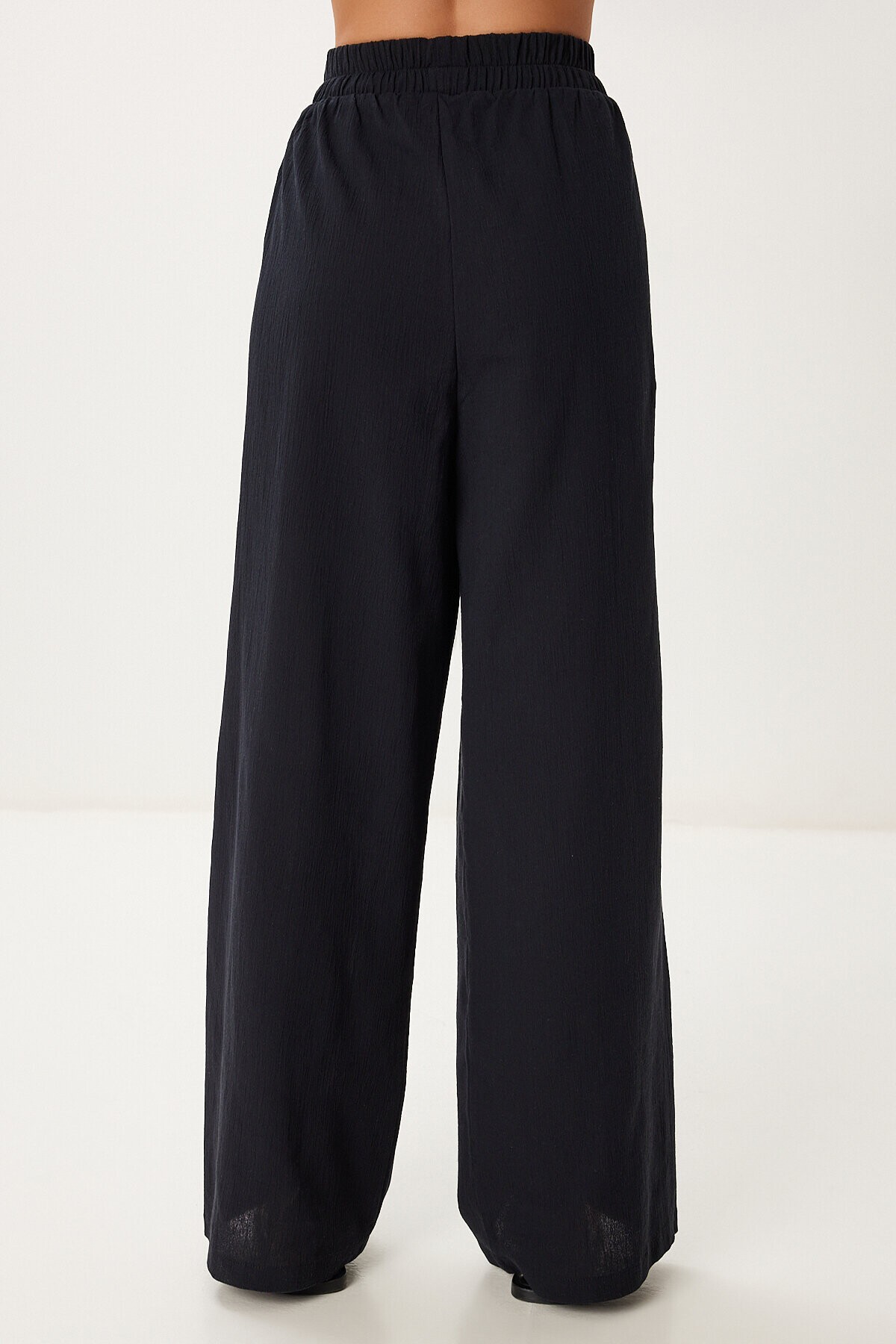 Keten Bluz Pantolon Takım SİYAH HRV0001
