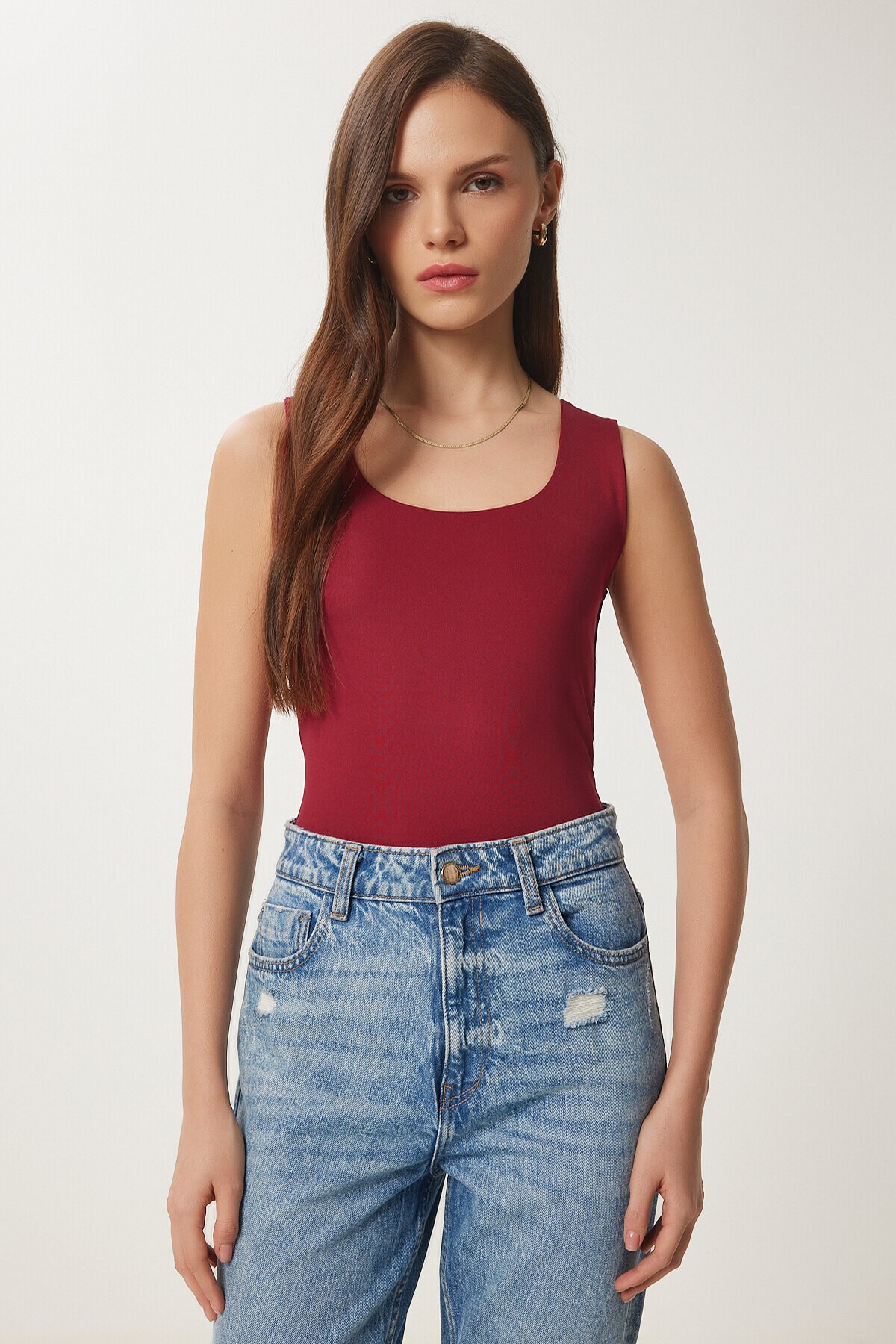 Kolsuz Sandy Bluz BORDO LAN0029