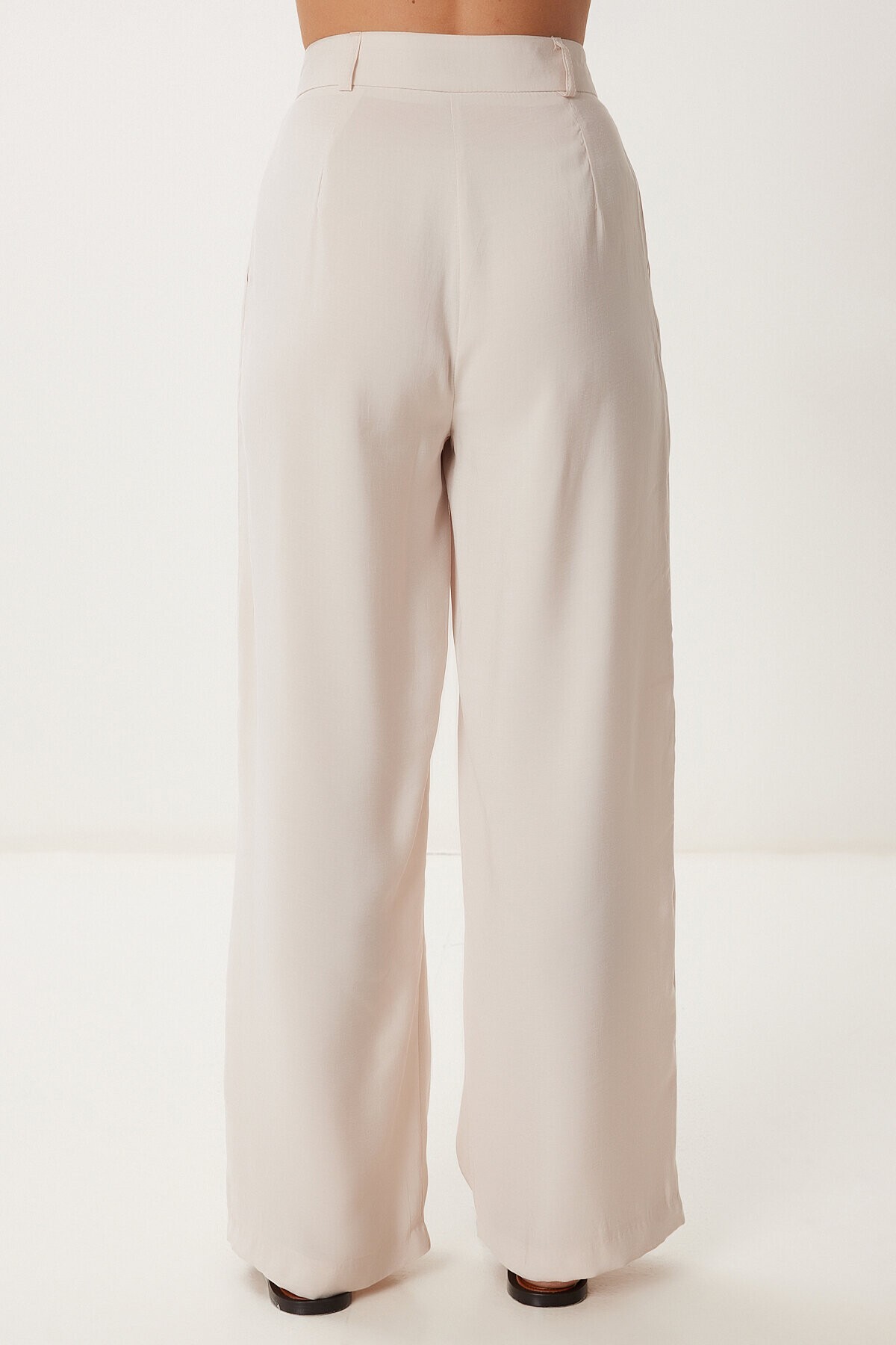 Modal Bluz Pantolon Takım KREM LBV0069