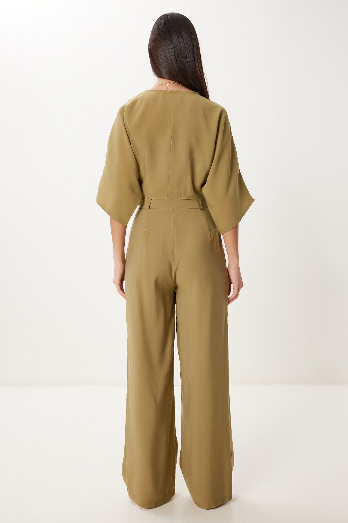 Modal Bluz Pantolon Takım ZEYTİN YEŞİLİ LBV0069