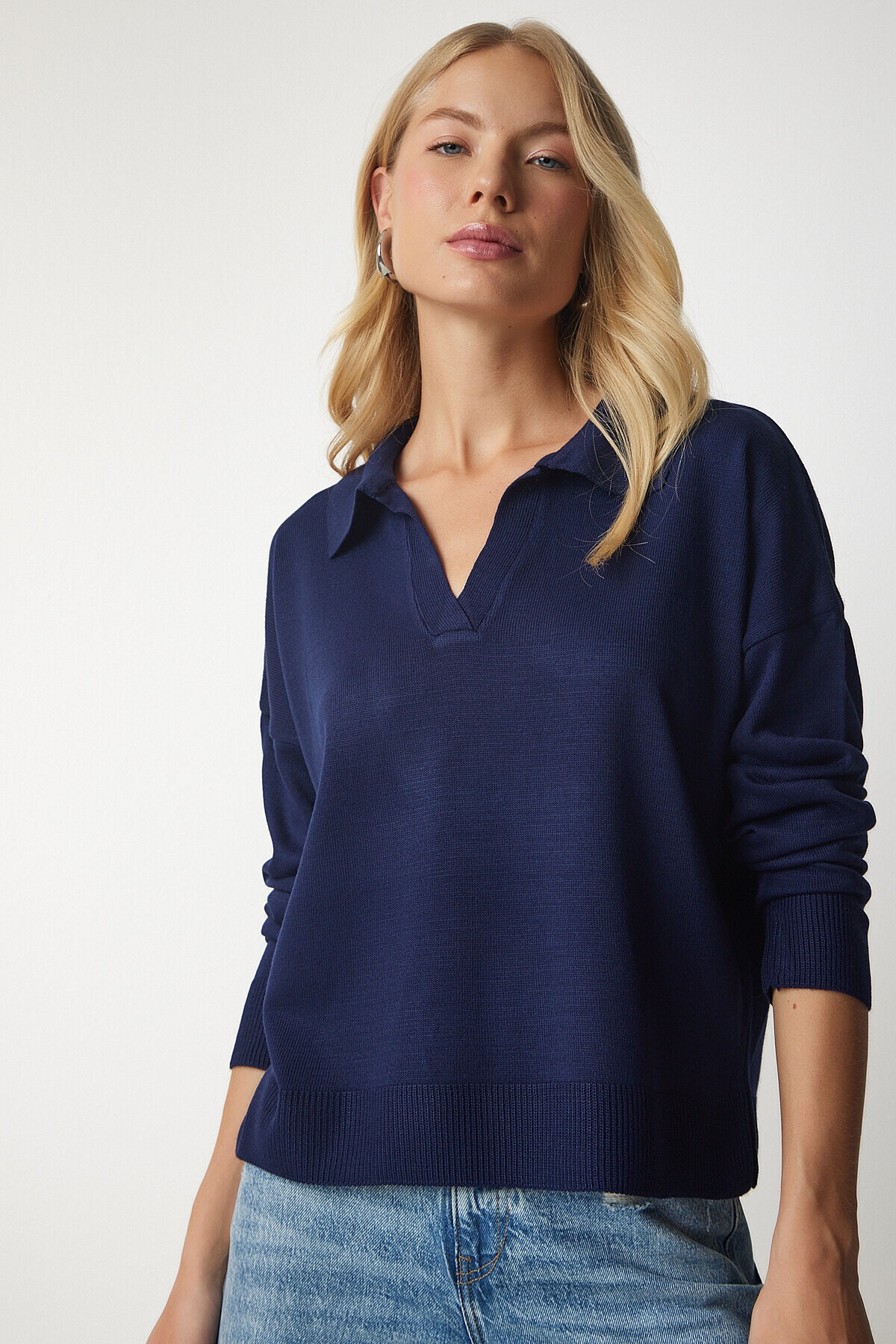 Polo Yaka Basic Kazak LACİVERT LBV0015