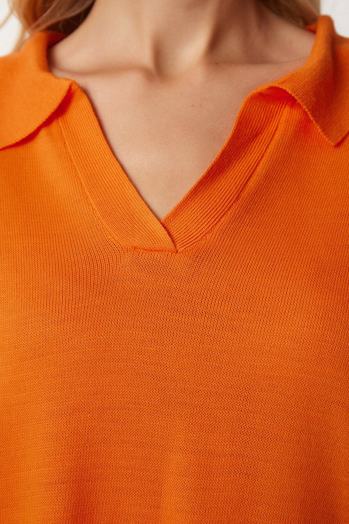 Polo Yaka Basic Kazak ORANJ LBV0015
