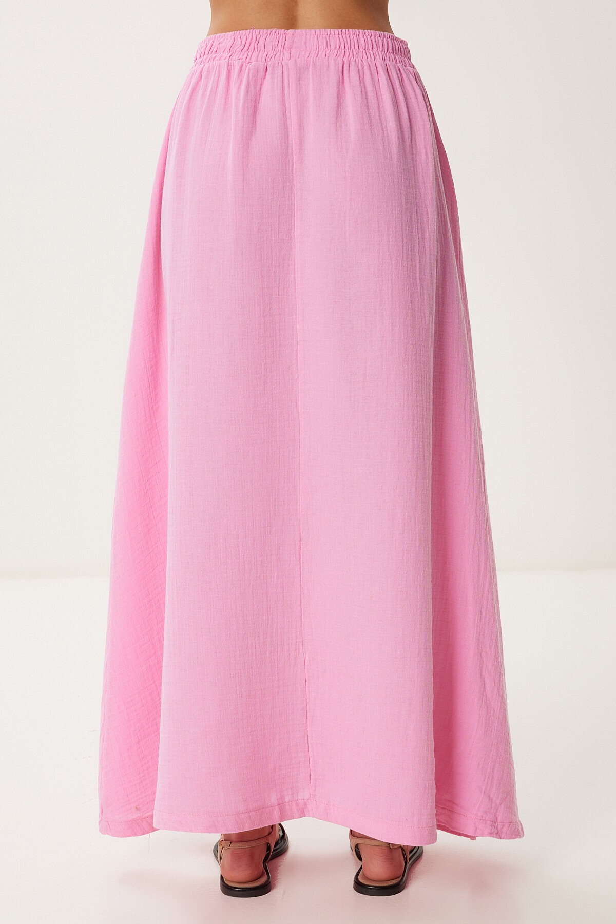 Cepli Kloş Müslin Etek PEMBE LBV0067