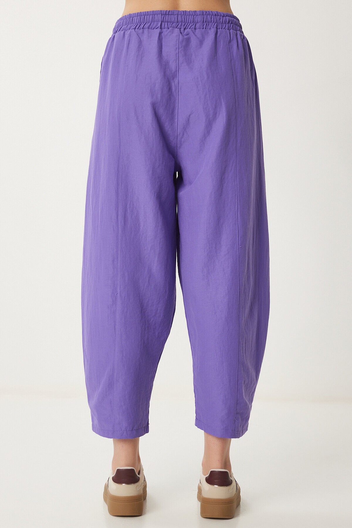 Yazlık İnce Ayrobin Şalvar Pantolon MOR LCI0029