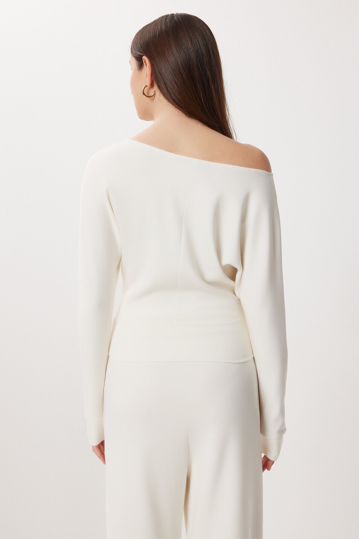 Yumuşak Modal Bluz Pantolon Takım KEMİK LCI0060