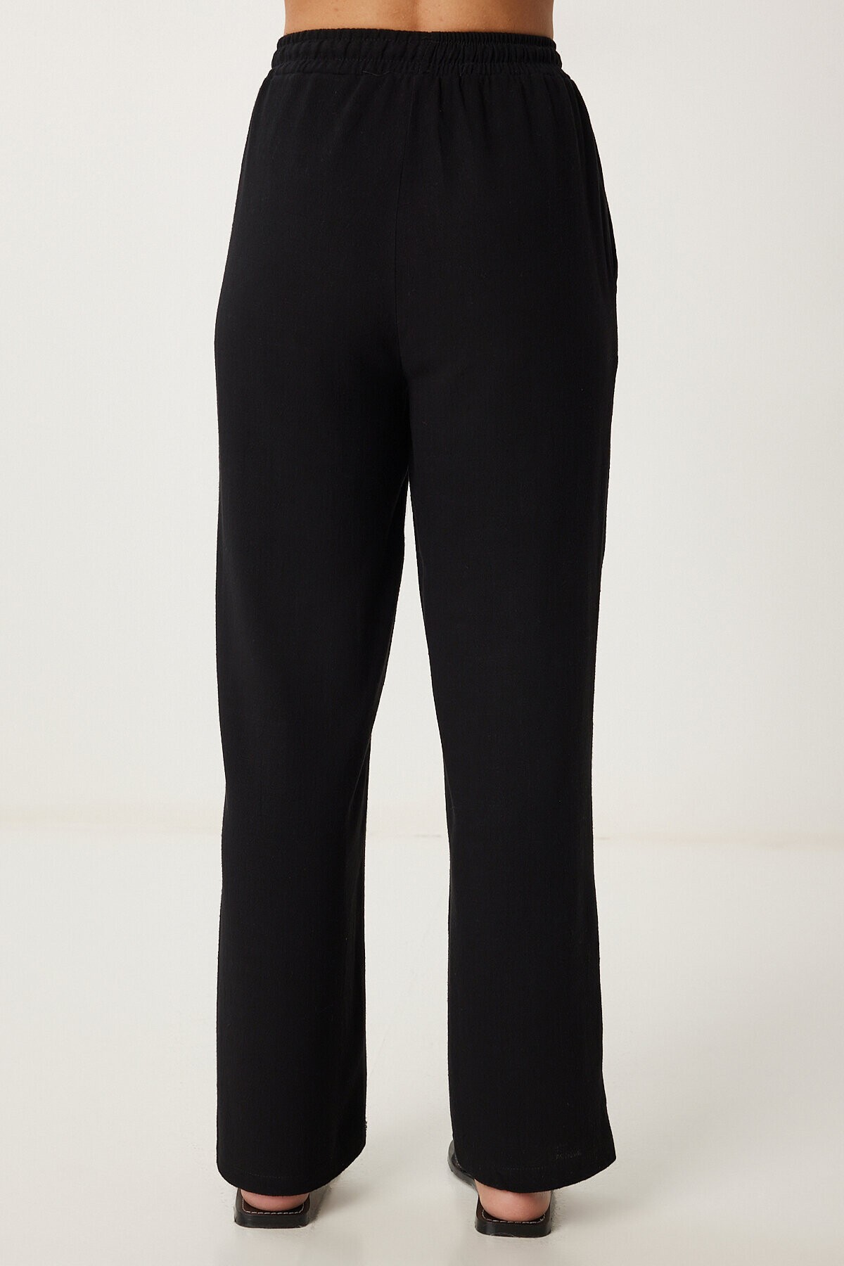 Keten Ceket Pantolon Takım SİYAH LDP0057