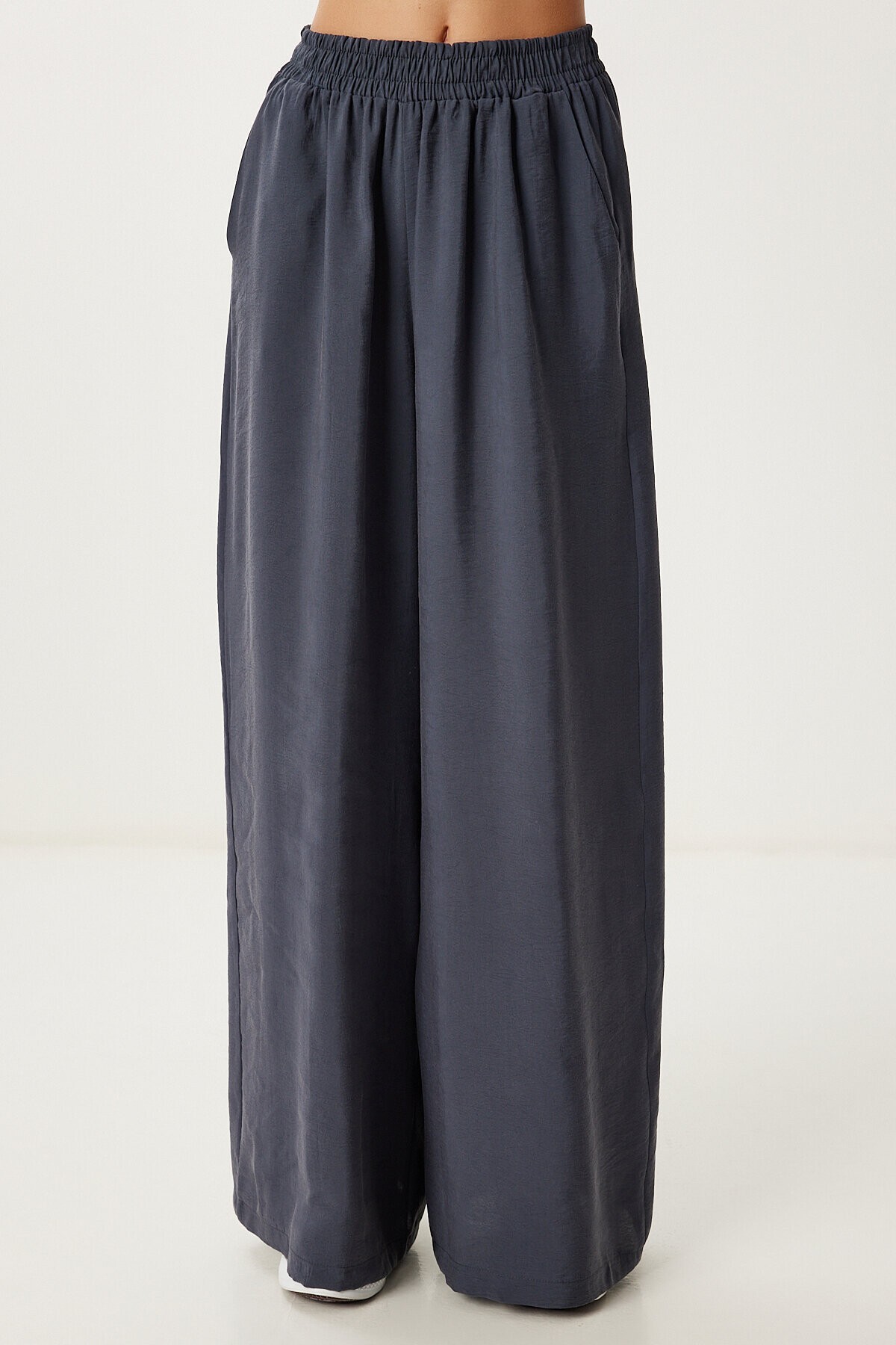 Askılı Modal Bluz Pantolon Takım ANTRASİT LMC0065