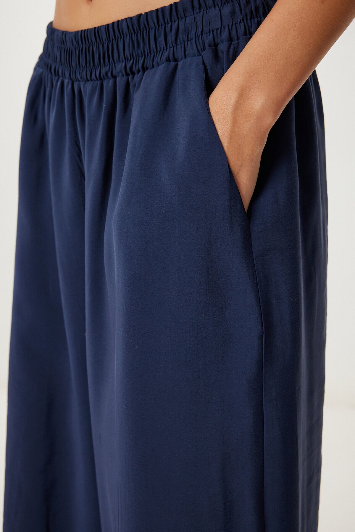 Askılı Modal Bluz Pantolon Takım LACİVERT LMC0065
