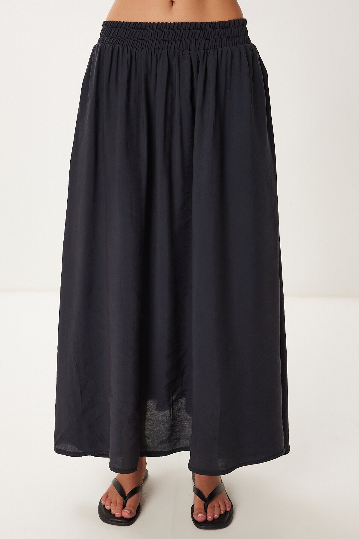Modal Bluz Etek Takım SİYAH LMC0060