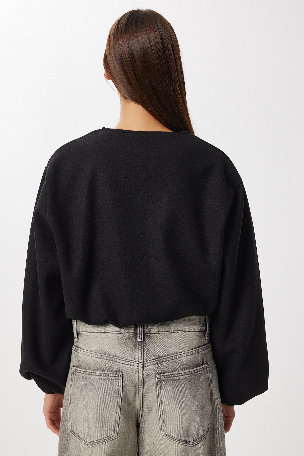 Soft Kaşe Bomber Ceket SİYAH LUB0248