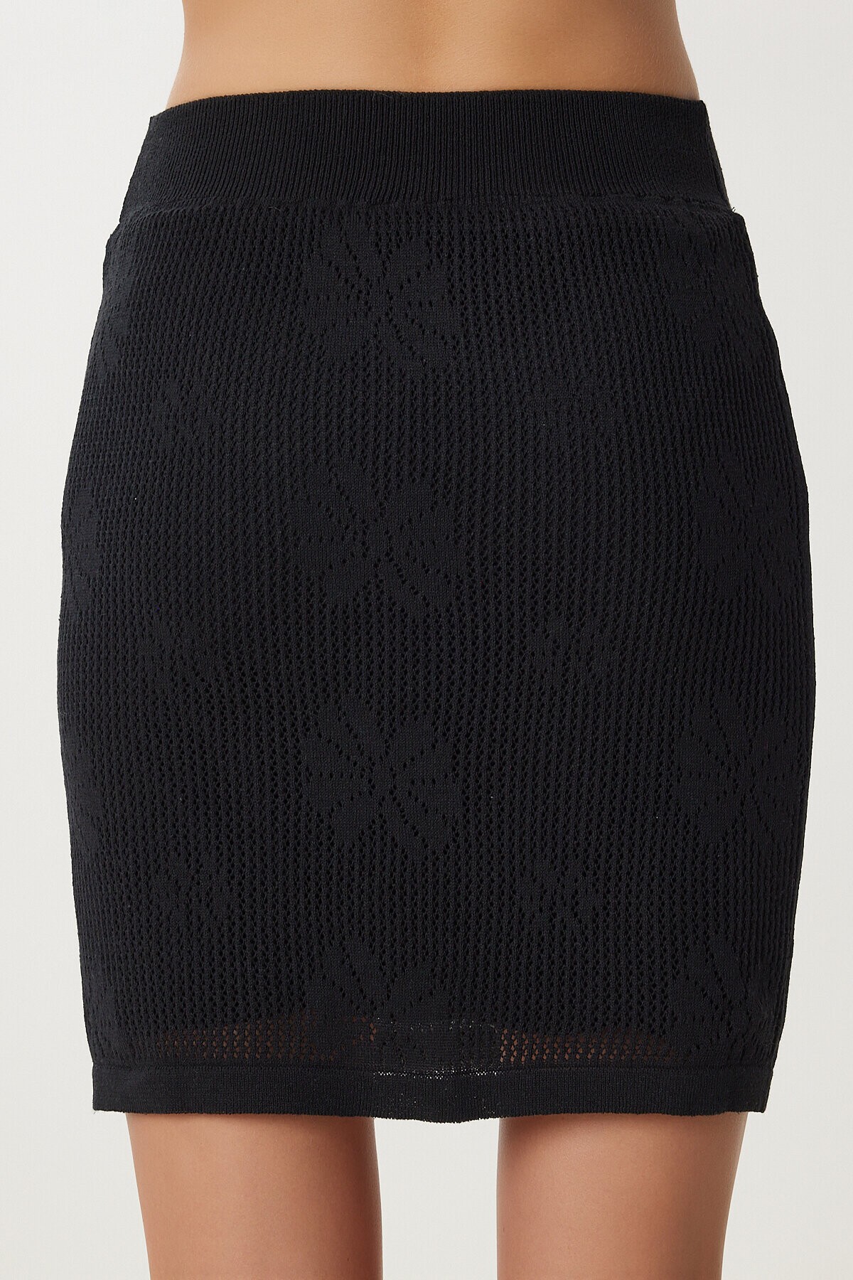 Ajurlu Triko Etek Takım SİYAH LYY0122