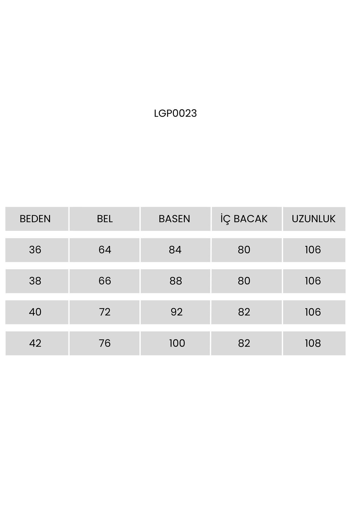 Dikişli Straight Poliviskon Pantolon KEMİK LGP0023