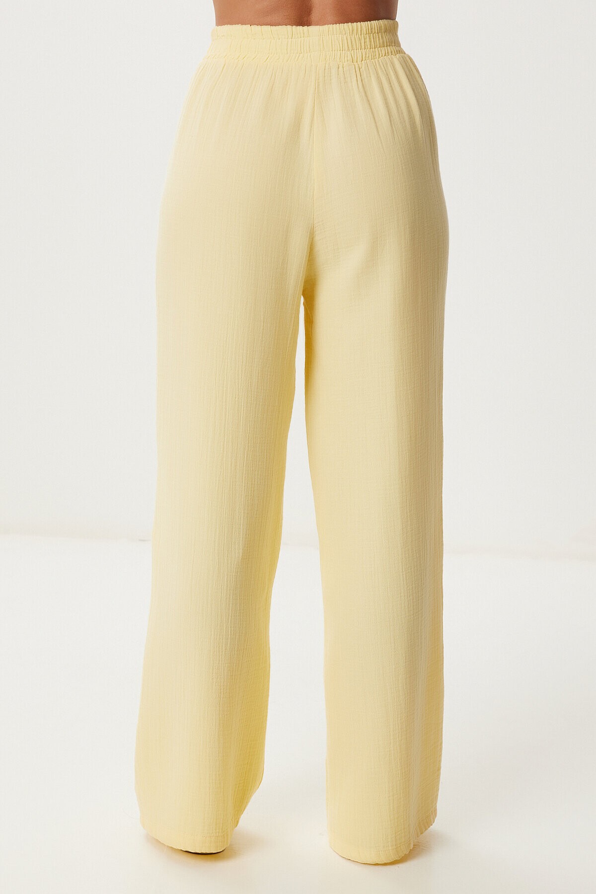 Oversize Müslin Gömlek Pantolon Takım SARI LSA0014