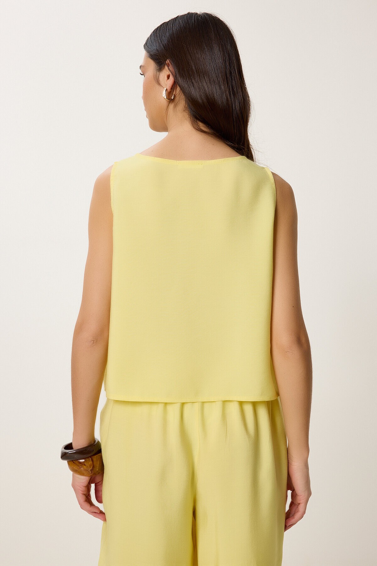 Kolsuz Bluz Pantolon Takım SARI LMC0058