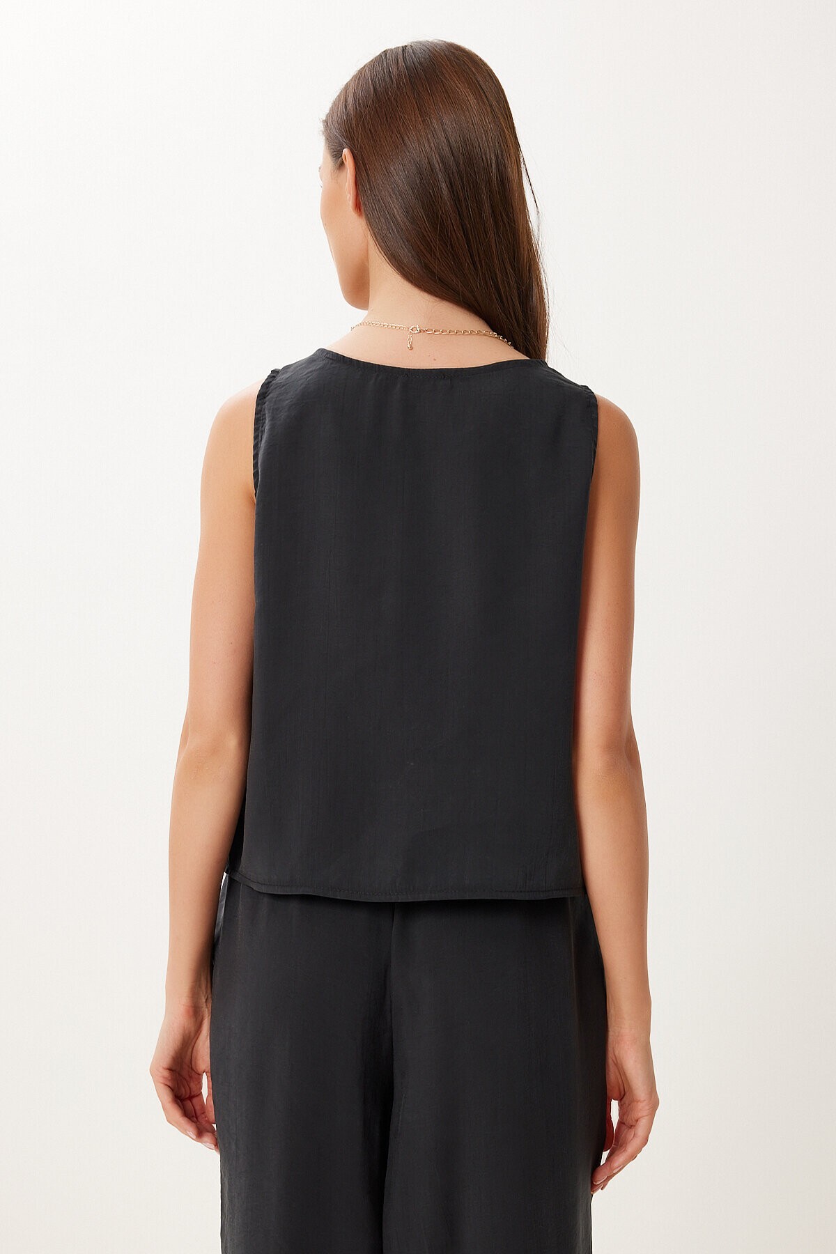 Kolsuz Bluz Pantolon Takım SİYAH LMC0058