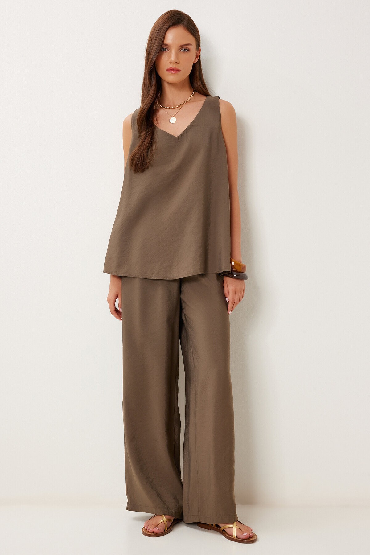 Modal Bluz Pantolon Takım HAKİ LMC0059