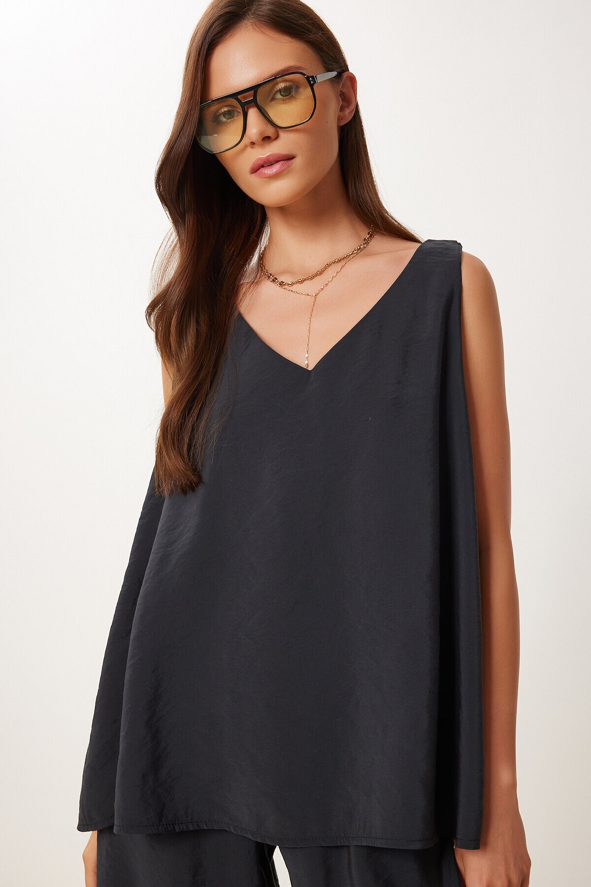 Modal Bluz Pantolon Takım SİYAH LMC0059