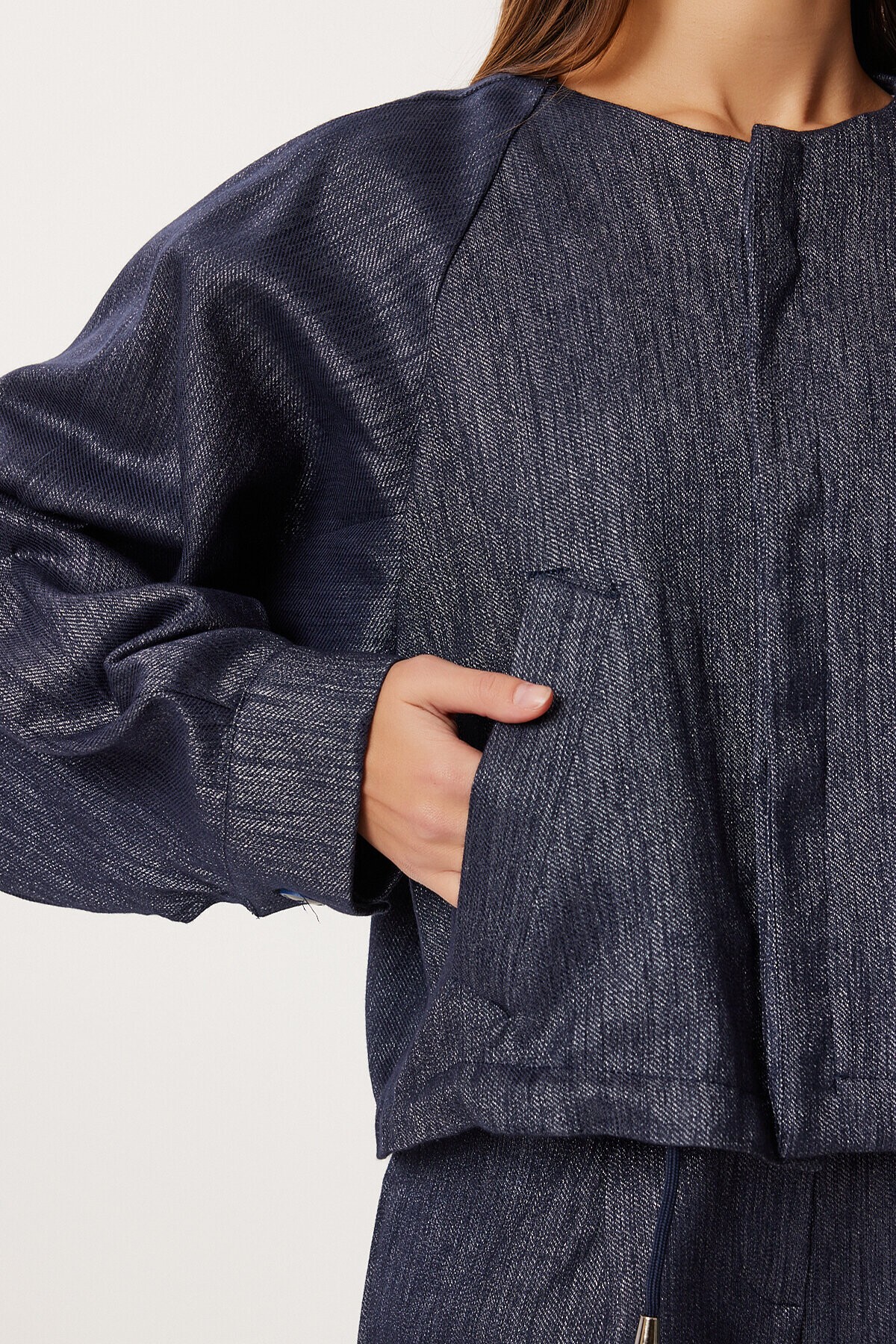 Denim Ceket Pantolon Takım LACİVERT LRG0058