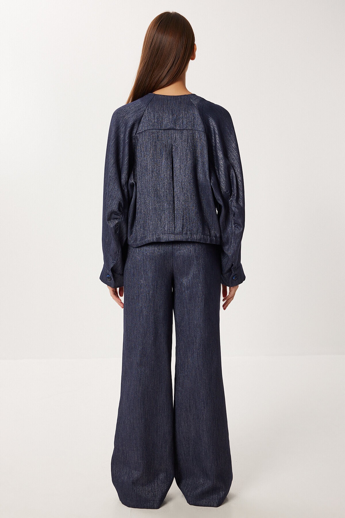 Denim Ceket Pantolon Takım LACİVERT LRG0058