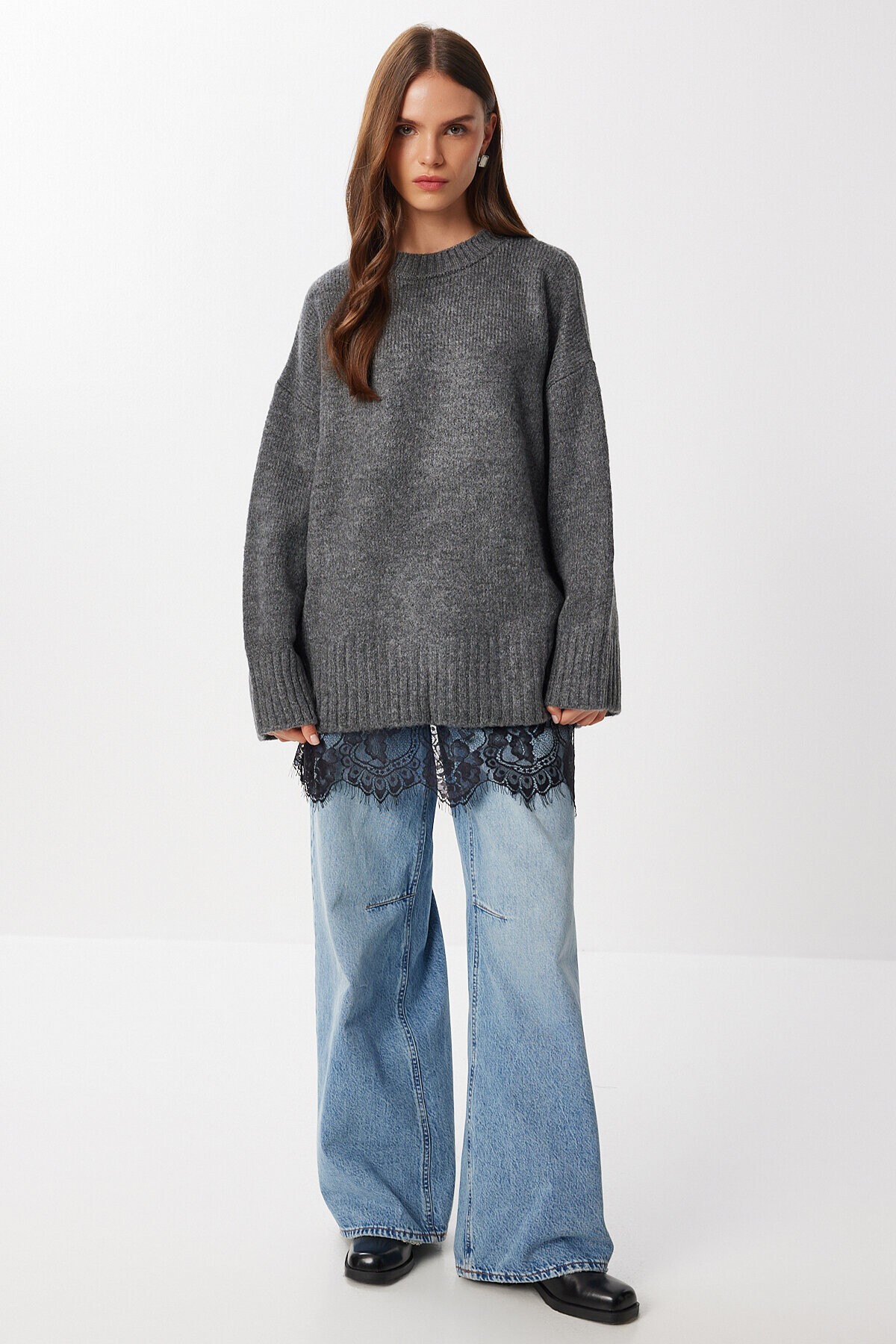 Mini Dantel Etek SİYAH LRX0017