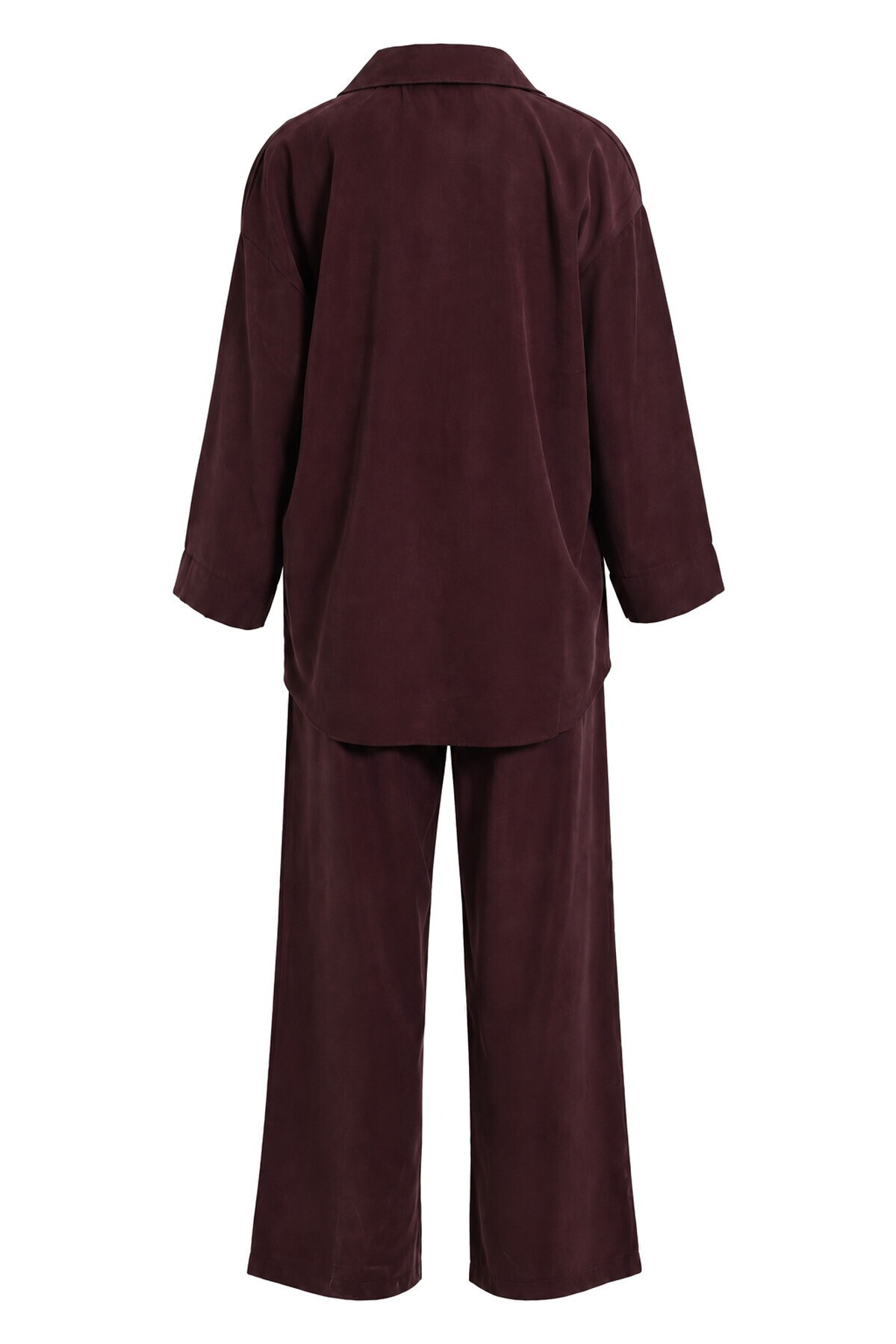 3’lü Gömlek Bluz Pantolon Gabardin Takım MÜRDÜM LBY0071