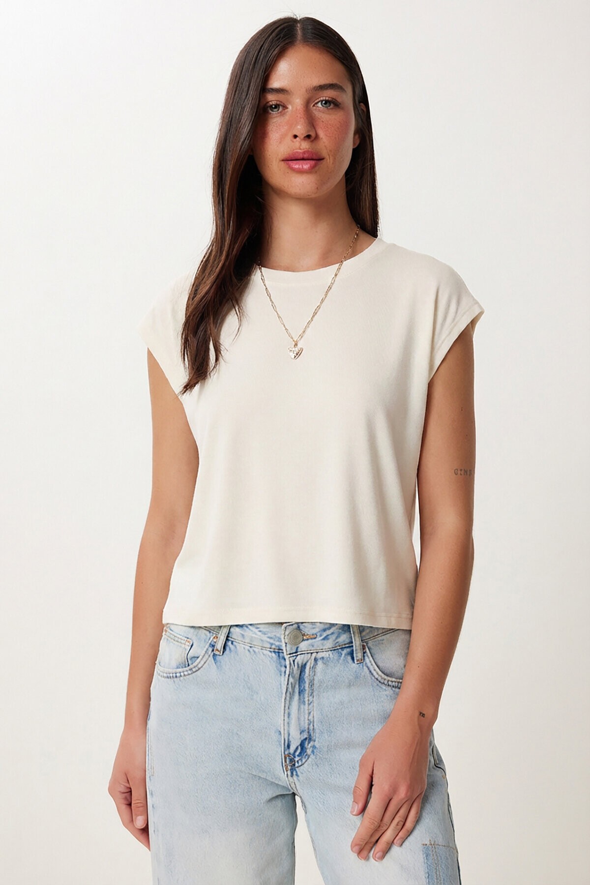 3’lü Paket Basic Viskon T-shirt SİYAH HAKİ EKRU LRN0044