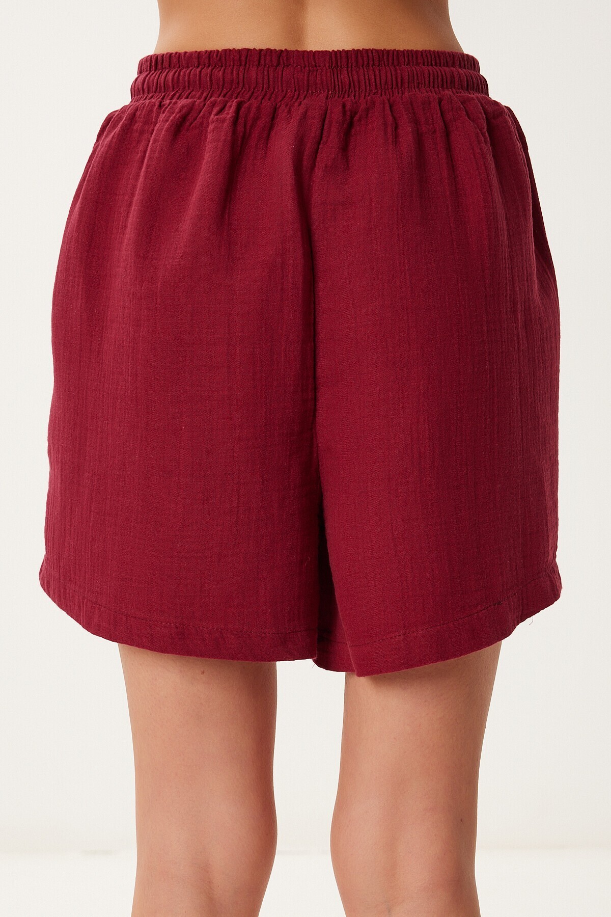 Cepli Müslin Şort BORDO LMX0011