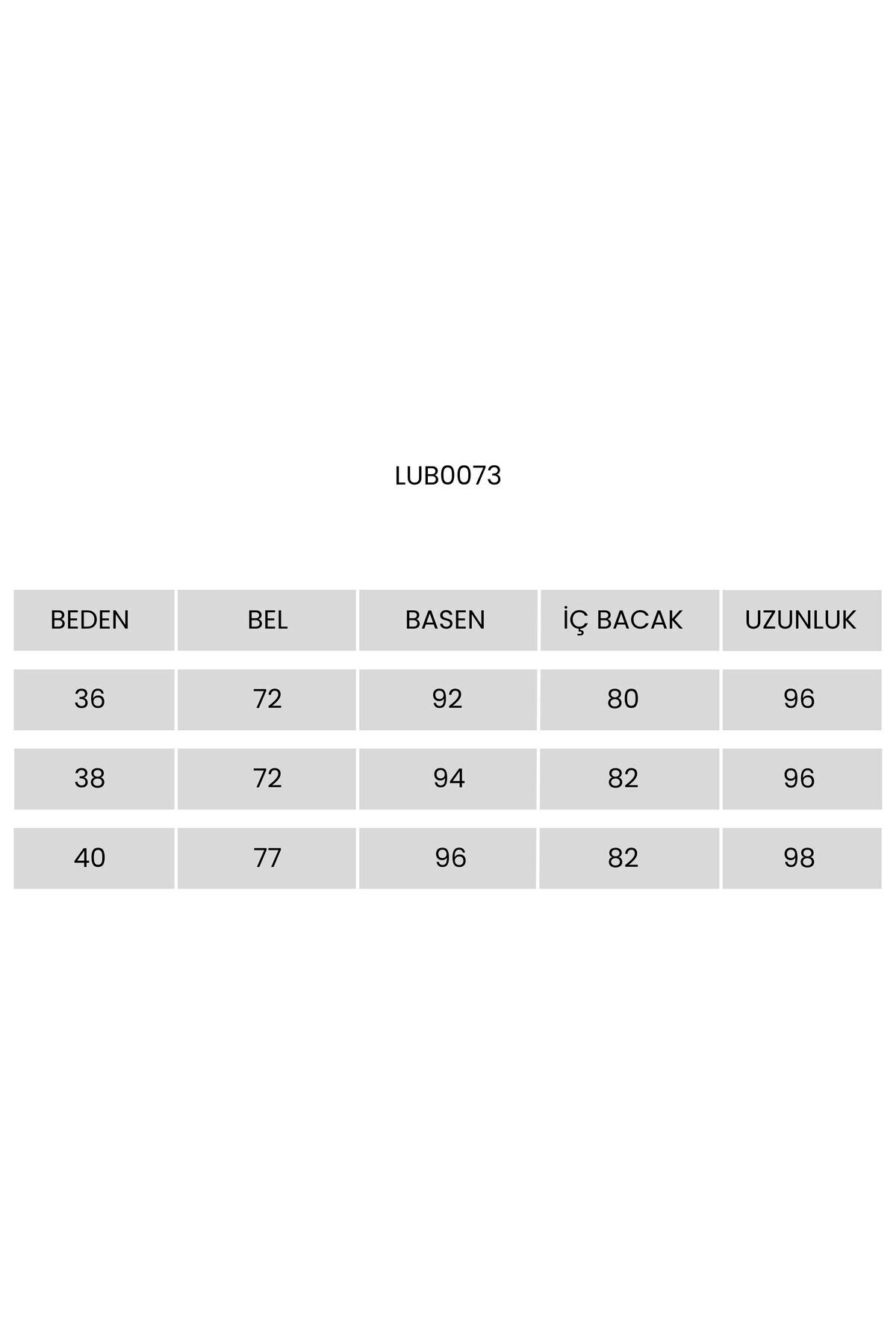 Geniş Paça Rahat Yumoş Pantolon GRİ MELANJ LUB0073