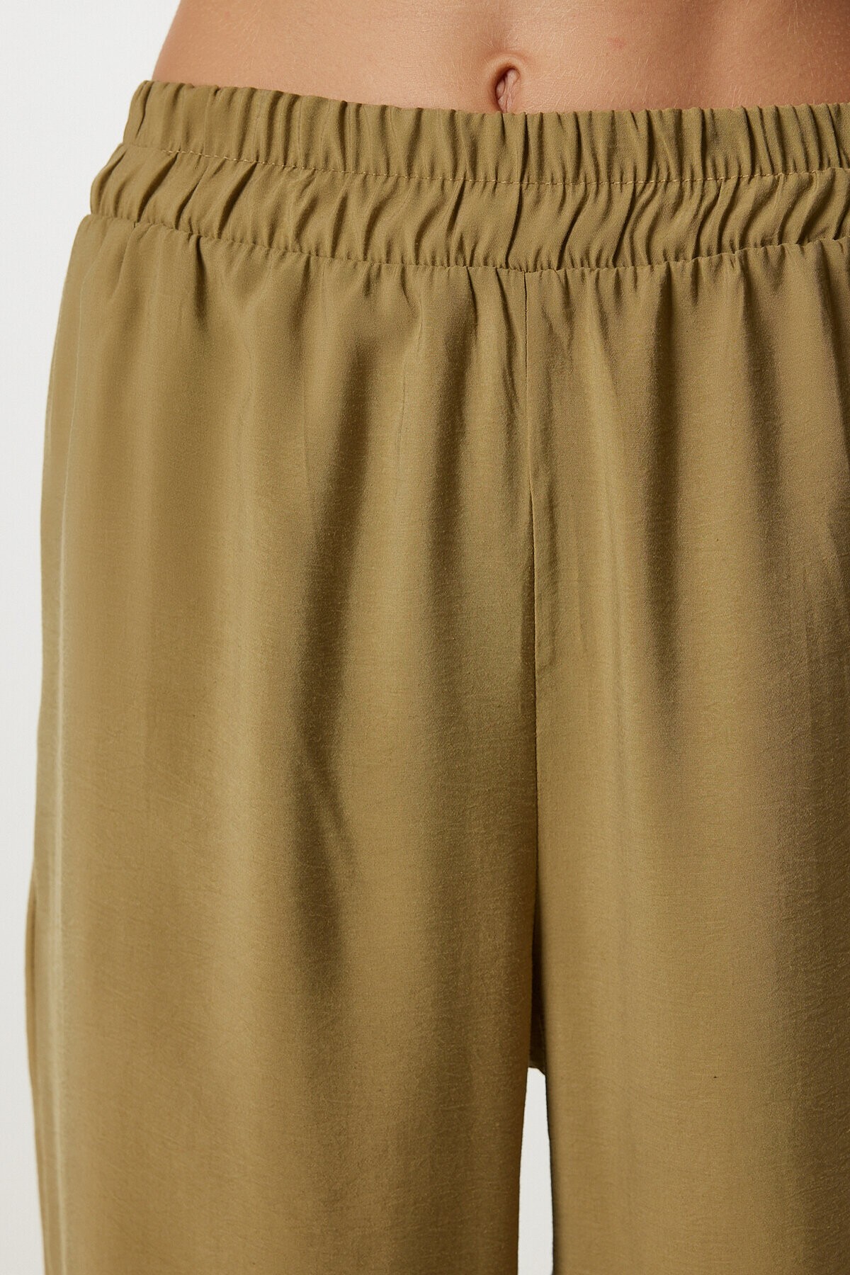 Modal Gömlek Pantolon Takım ZEYTİN YEŞİLİ LBV0063