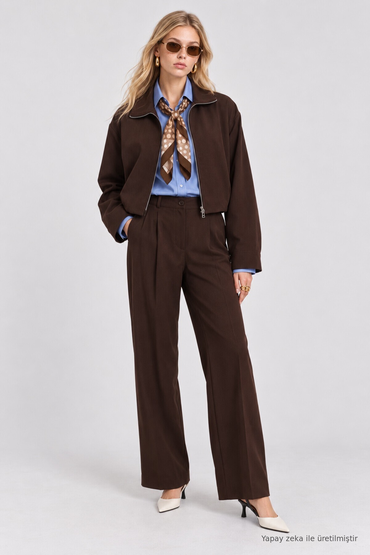 Bomber Ceket Pantolon Premium Selection Takım KAHVERENGİ LBY0100