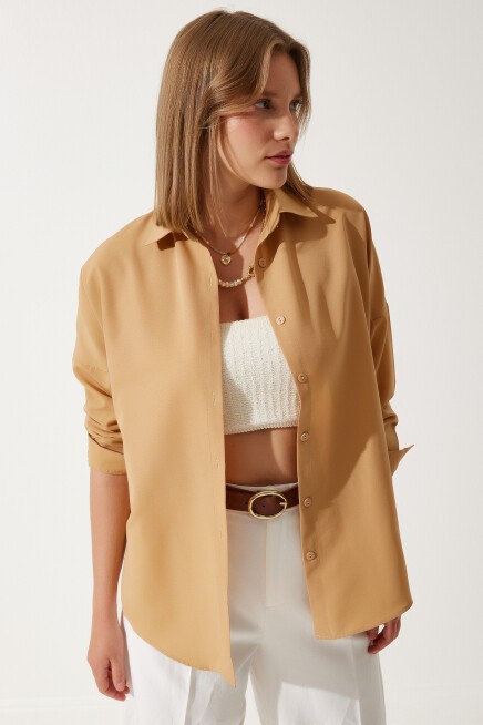 OVERSIZE UZUN BASIC GÖMLEK