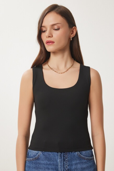 Kolsuz Sandy Bluz SİYAH LAN0029