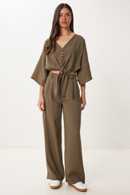 Modal Bluz Pantolon Takım HAKİ LBV0069
