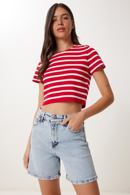 Bermuda Denim Şort AÇIK MAVİ LUT0017