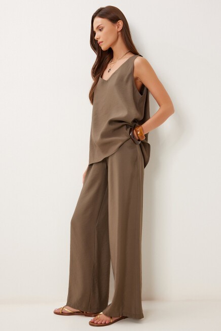 Modal Bluz Pantolon Takım HAKİ LMC0059