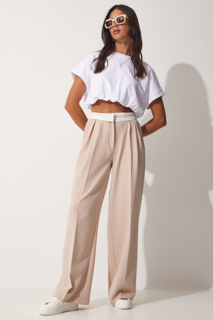 PENSLİ KEMER EFEKTLİ MASKÜLEN PANTOLON