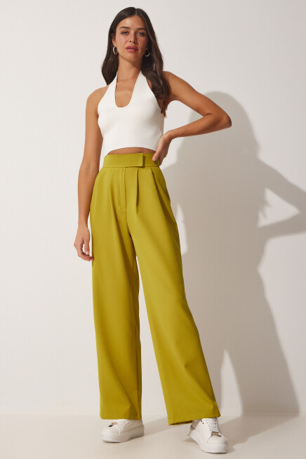 BELİ CIRT CIRT KAPAMALI BOL PANTOLON