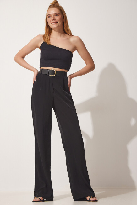 DÖKÜMLÜ AYROBİN PALAZZO PANTOLON