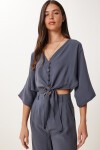 Modal Bluz Pantolon Takım ANTRASİT HBV0008
