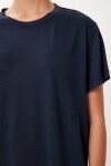 2’li Paket Basic Modal Örme T-shirt LACİVERT TAŞ HFN0002