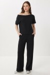 Açık Omuzlu Modal Alt-Üst Takım SİYAH LBY0050