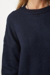 Bisiklet Yaka Oversize Triko Kazak LACİVERT LBV0019