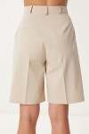 Cepli Bermuda Dokuma Şort KREM HFK0003