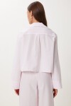 Çizgili Dokuma Gömlek Pantolon Takım PEMBE KEMİK HFN0005
