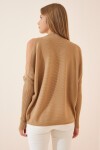 Cut Out Detaylı Oversize Triko Kazak BİSKÜVİ LAS0003