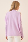 Cut Out Detaylı Oversize Triko Kazak LİLA LAS0003