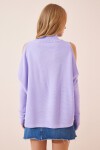 Cut Out Detaylı Oversize Triko Kazak LİLA LAS0009